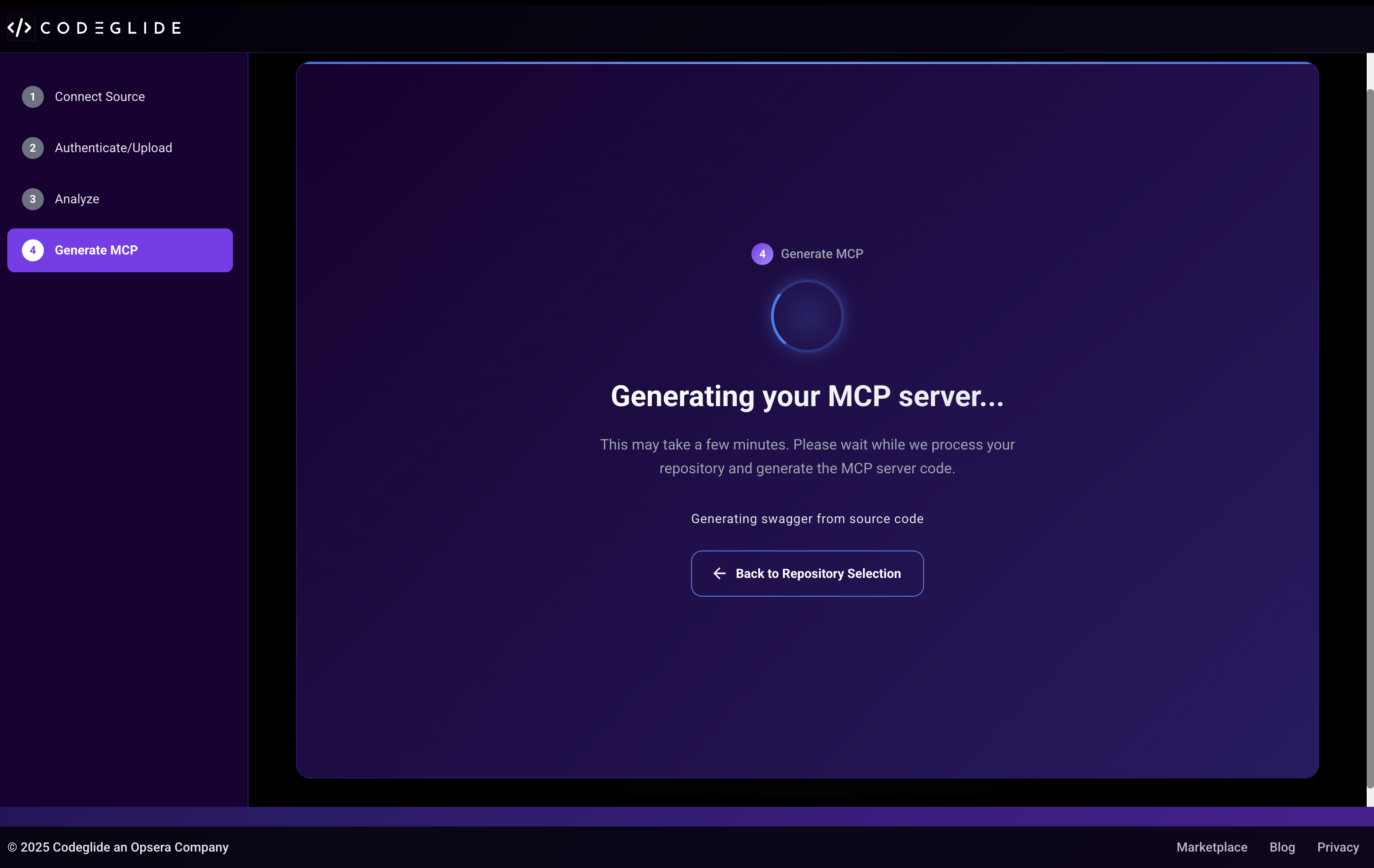 Step 6: MCP generation process